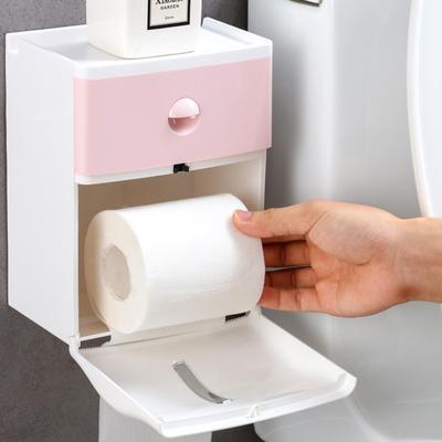 Banyo Tuvalet Kağıdı Tutucu Su Geçirmez Duvara Monte Rulo Kağıt Saklama Kutusu Rafı