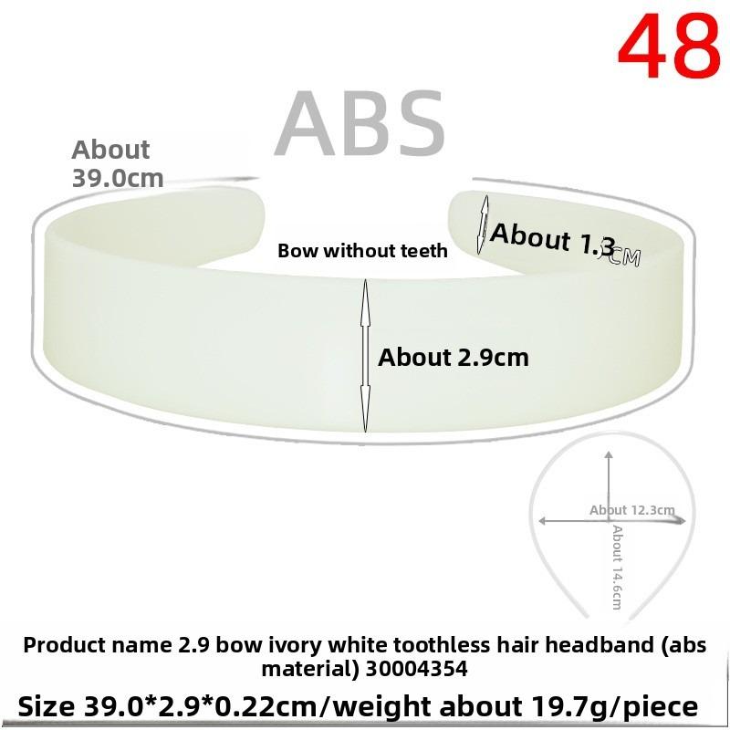 Smooth Rough Hair Band Base PlateToothless Gray-white Rough Hair Band Long Hair Accessory