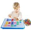 296 sztuk / zestaw zapakowane w pudełko Grain Mushroom Nail Beads Inteligentne Puzzle 3D Gry dla dzieci Zabawki dla dzieci