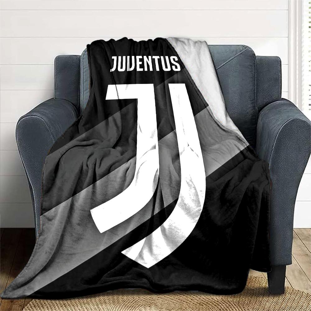 1pc Juventus Blanket, Gift, for Men and Women, Soft Blanket, Good for Sofa Bed Couch Travel, Lightweight Flannel Blanket