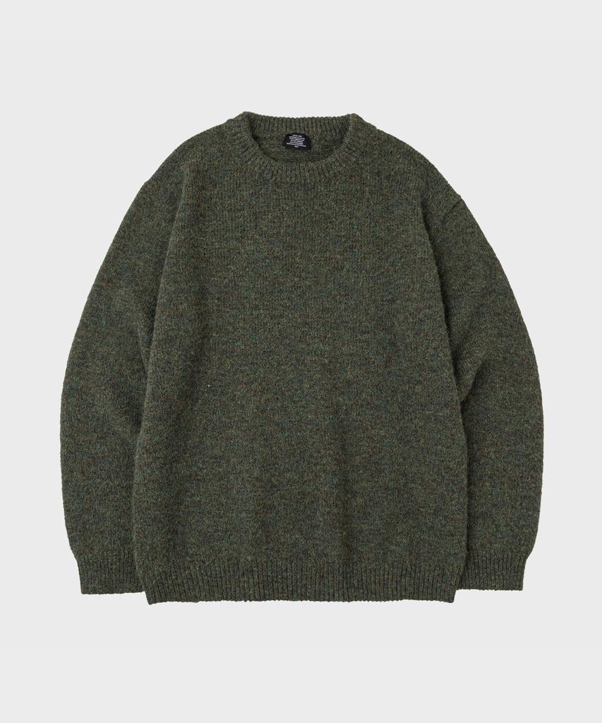 LETTERCOMO Daily Wool Round Knit Green