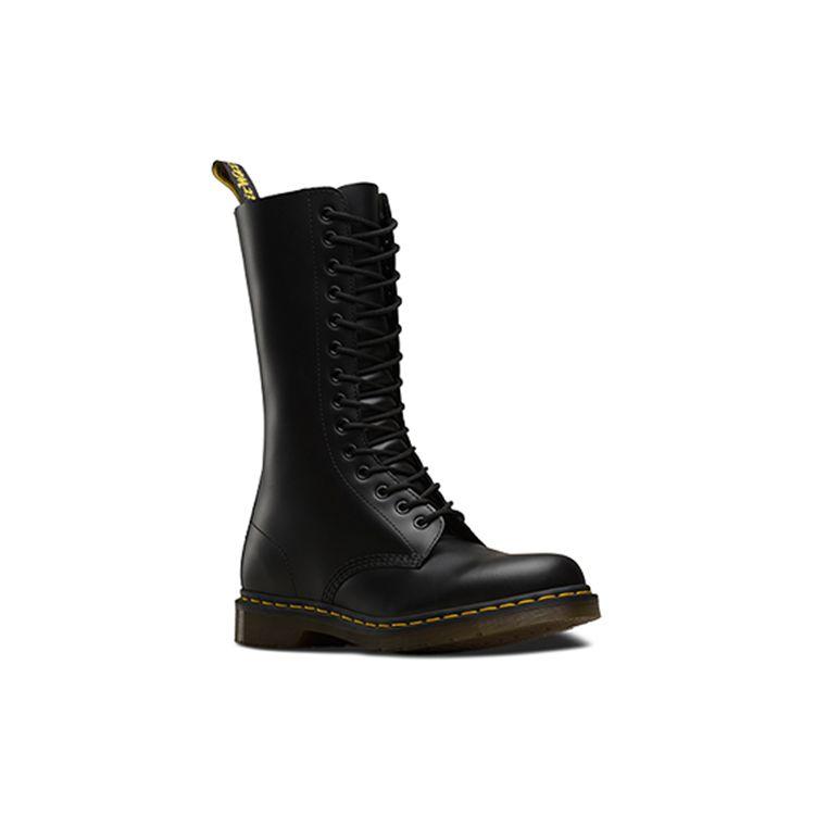 Dr. Martens 1914 Boty do půli lýtek se šněrováním a kulatou špičkou Unisex boty Černá 11855001