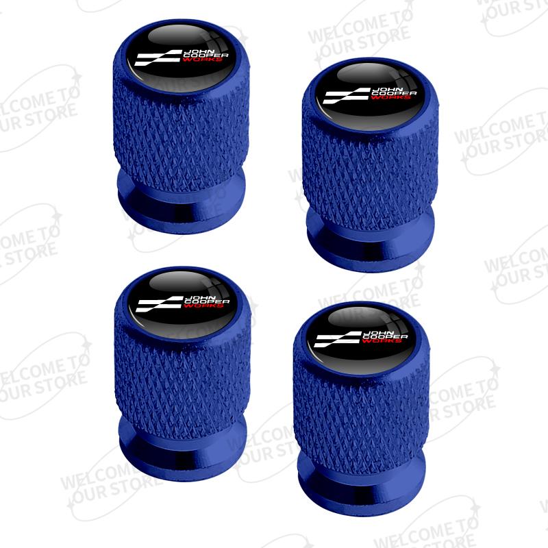 Aluminum For John Cooper Works JCW Logo Mini Cooper R59 R60 R61 F55 4pcs Car Decor Wheel Tire Valve Caps Stem Cover Accessories