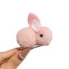Autumn And Winter Cartoon Children'S Hairpin Three-Dimensional Plush Cute Bunny Hairpin Baby Does Not Hurt Hair Side Clip Hair Accessories Girl