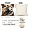 4Pcs Halloween Linen Cushion Cover Trick or Treat Theme Pillowcase Gothic Style Pillow Cover Halloween Party Decoration 2025
