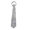Geometric Crystal Tie With Metal Finish For Adults Casual Fashion Accessory