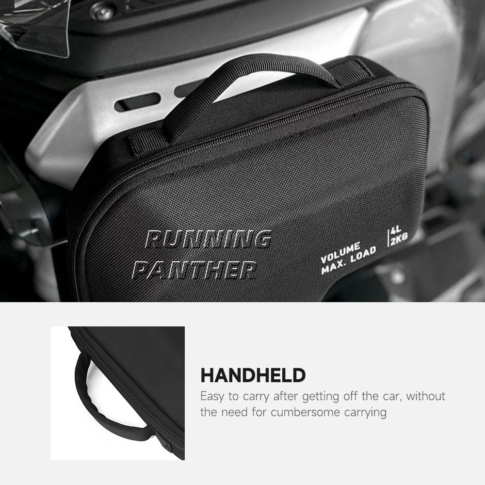 For R1300GS ADV 2024 2025 Motorcycle Tank Side Case Radiator Cowl Bag Fairing Tool Bag Waterproof R 1300 GS Adventure