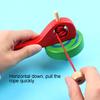 EDC Classic Wooden Peg Top Spinning Gyro with Launcher Rope Children Play Toy Gift