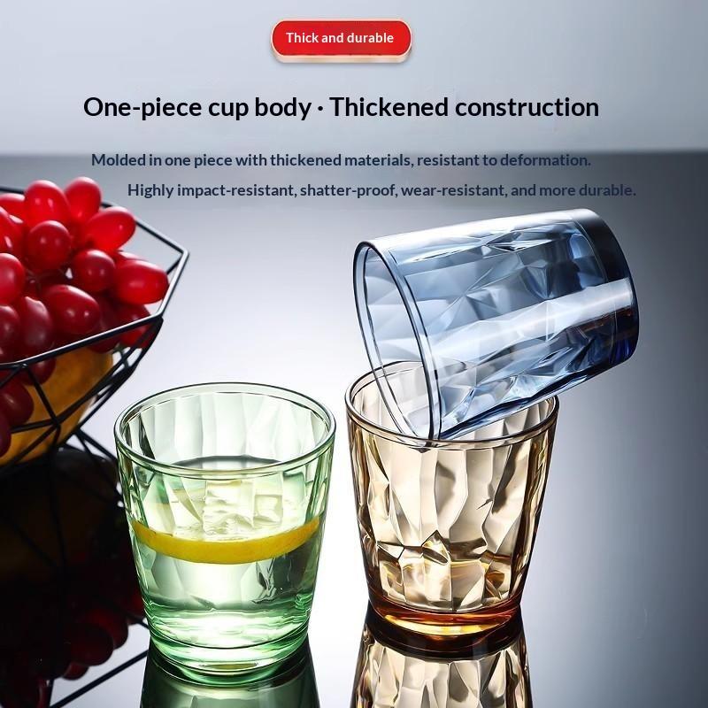 Acryl Bruchfeste Bierkrüge Becher Becher Wasserbecher Wiederverwendbare Weingläser Farbige Klare Kunststoff Saftbecher Trinkgeschirr
