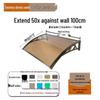 Aluminum Alloy Window Awning: Outdoor Polycarbonate Sunshade & Rain Shelter for Doorway or Balcony