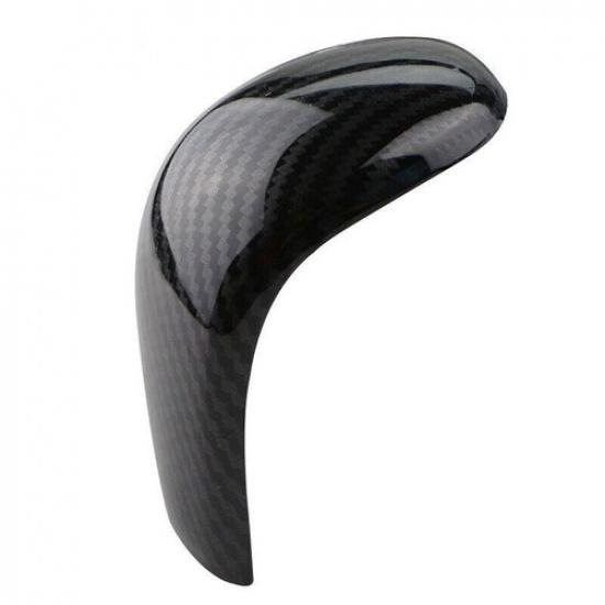 Gear Shift Knob Cover Trim Carbon Fiber Look Fit For Nissan Rogue/X-Trail/Sentra
