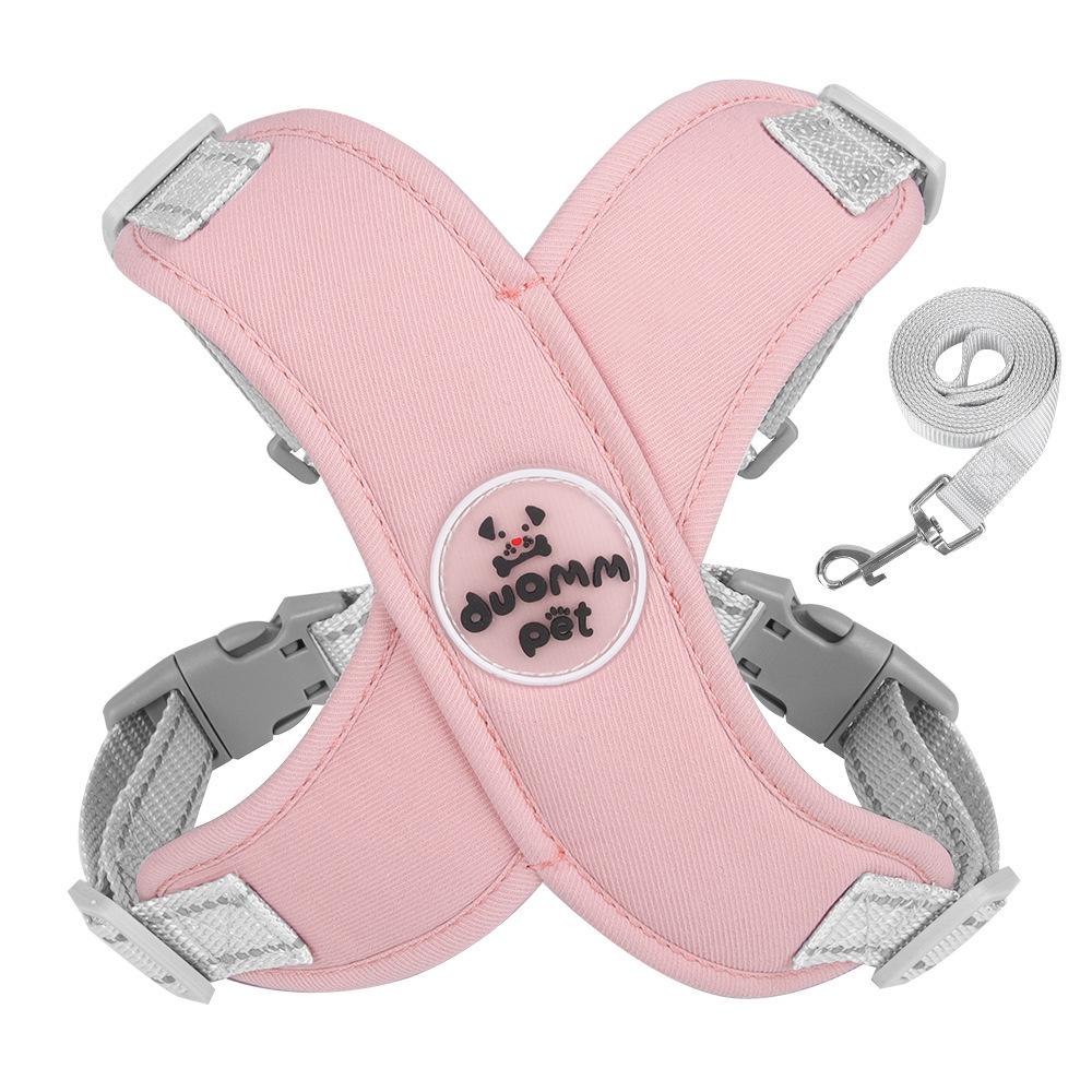 Adjustable Breathable Macaron Dog Harness - Vest Style for Small Pets
