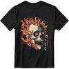 Japanese Anime Skull Shirts for Men Harajuku Graphic Tee Gifts Short Sleeve T Shirt