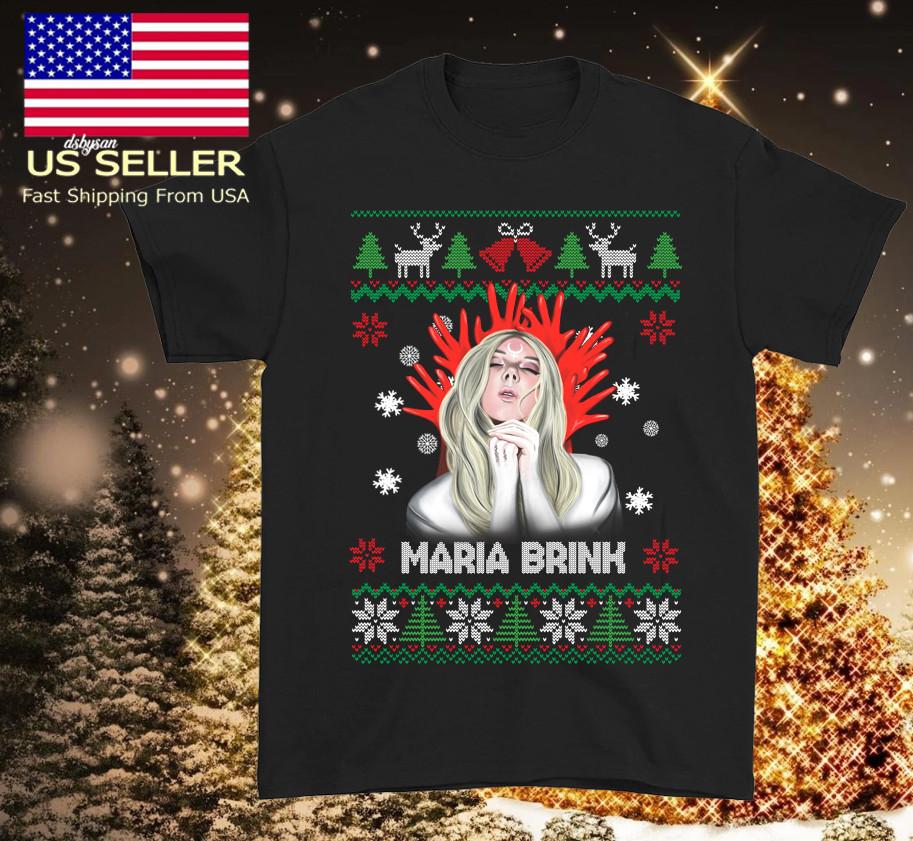 HOT NEW Maria Brink Christmas black T-shirt black Short sleeve S-5Xl Unisex T-Shirt XXXXL