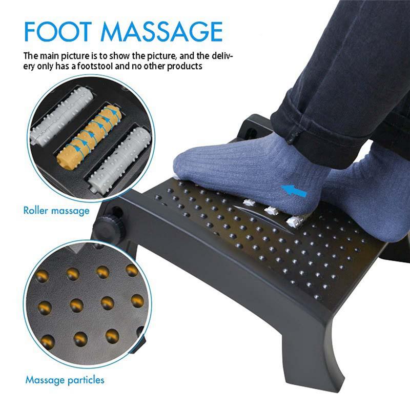 Good-Under Desk Footstool, Step Stool, Height Adjustable For Home Office Car Footstool