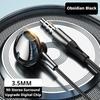 Metal 9D Surround Bass Type C&3.5mm Headphones Wired Control Headsets With HD Mic Earbuds For iPhone15/16 for Samsung Earphones