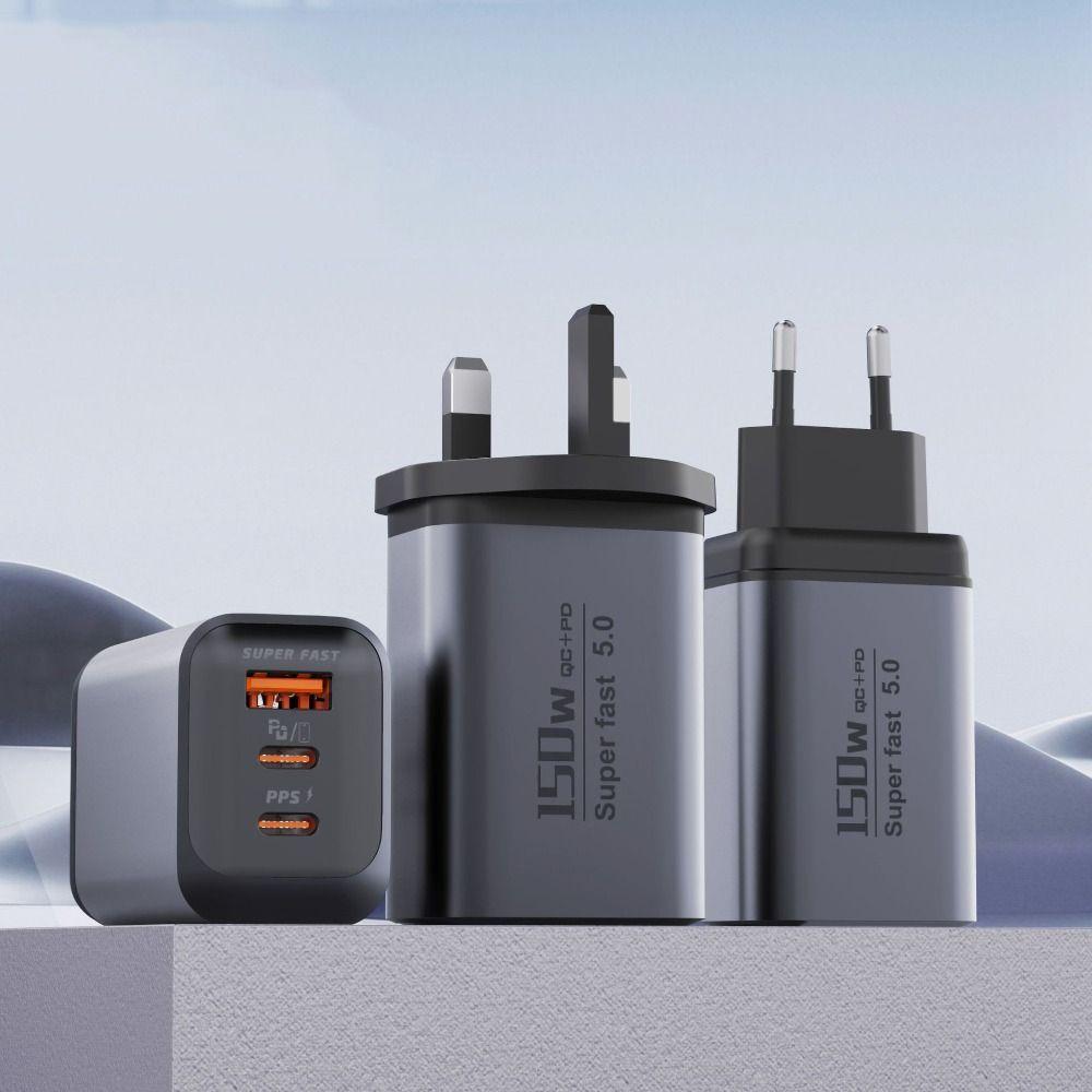 USB A+C Phone Charger Adapter Multi Ports Quick Charge Adapter for Huawei/Xiaomi/Samsung