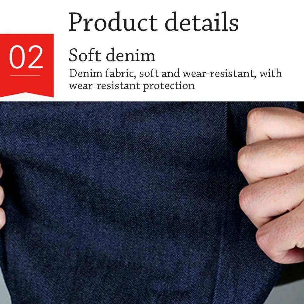 Dark Blue Arm Protective Sleeves Wear Resistant Antifouling Denim Lengthen Cuff Labour Protection Appliance Welder Protection