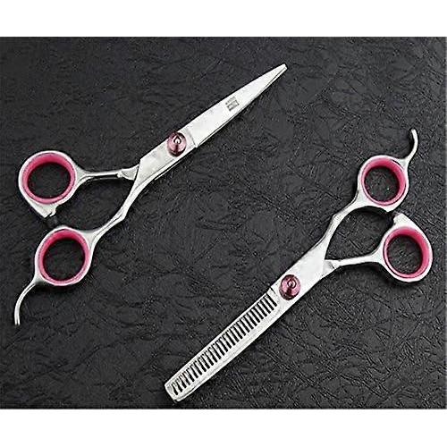 Professional Hair Cutting Scissors Shears Barber Thinning Set Kit- Family Hair Cutting,Barber Hair Cutting Tool Thinning Texturizing