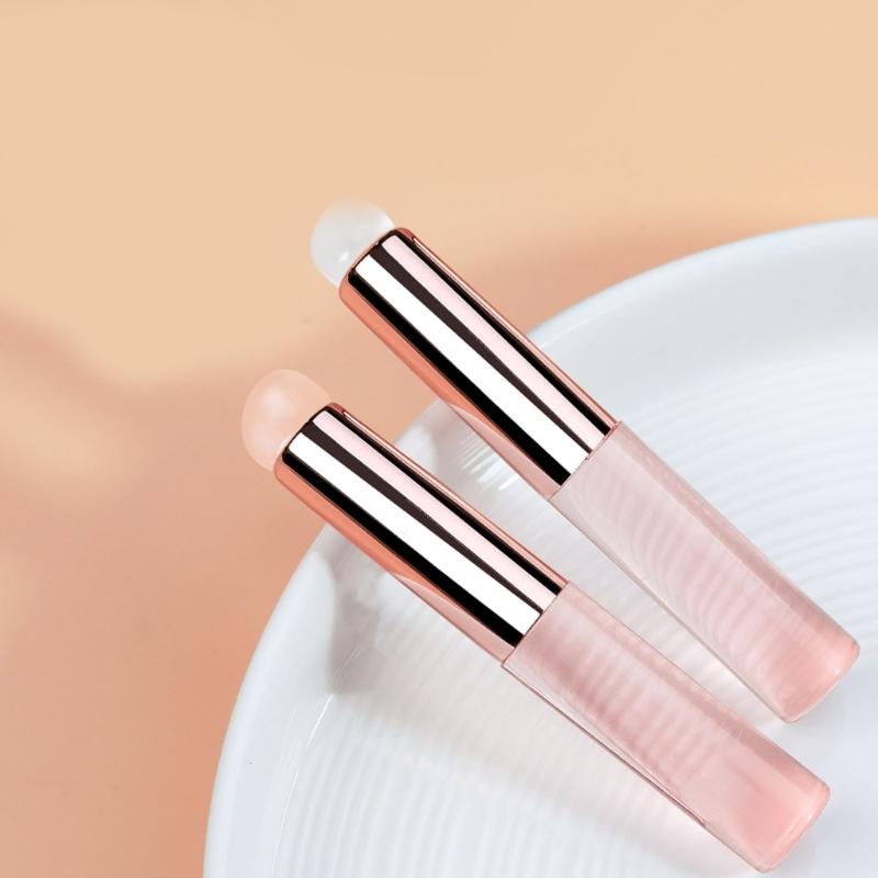 Nails Art Brushes Silicone Nail Tool Silicone Lip Brush Make Up Brush Round Head Nail Brush Manicure DIY Tool for Women