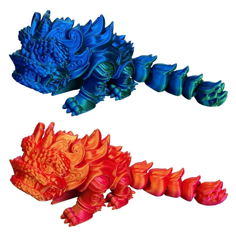 3D Printed Lions Articulated Joint 15cm Chinese Lion Dance Home Office Desktop Decoration Ornament Spring Festival Toys