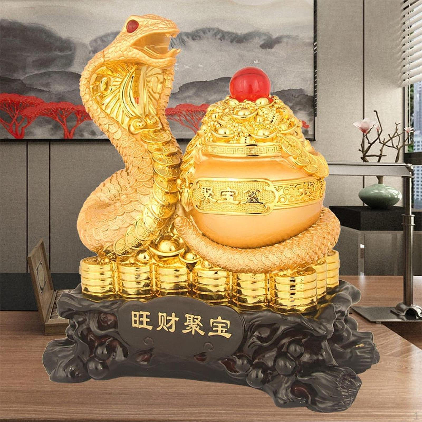 

Весенний фестиваль фигурка змеи декоративный элемент для офиса Size M