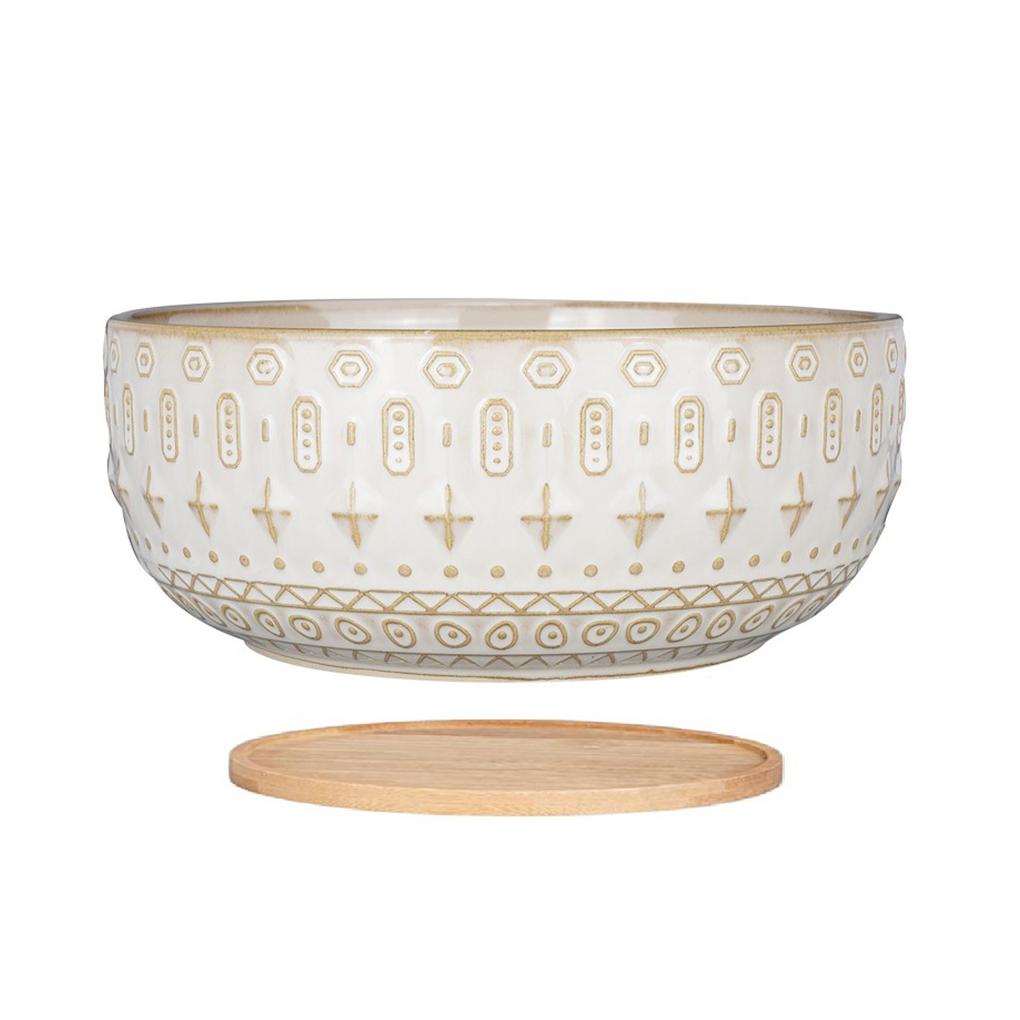 

8Inch Ceramic Succulent Planter Pots with Drainage Hole Flower Pot Tray Round Large Case Balcony Living Room Decorations