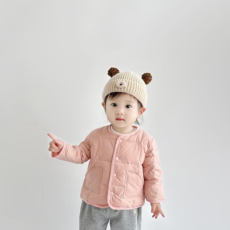 

Унисекс Зимняя Легкая Пуховая Куртка для Малыша 0-3 лет - Теплый Кардиган-Верхняя Одежда с 90% Пуха Белой Утки 90