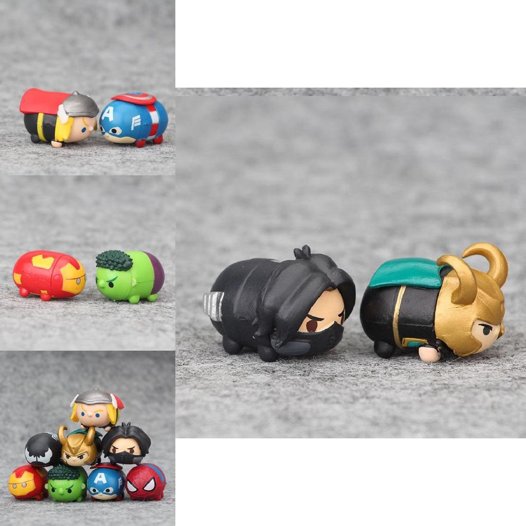 The Avengers Tsum Stack Vinyl Figures 8 Piece Set For Balancing And Stacking Fun