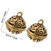 20pcs Crafts Bells 12mm Diy Bell Pendant Hanging Bell Charm Decor Alloy Mini Bells For Bag Pendant Craft Keychain Retro Ornament