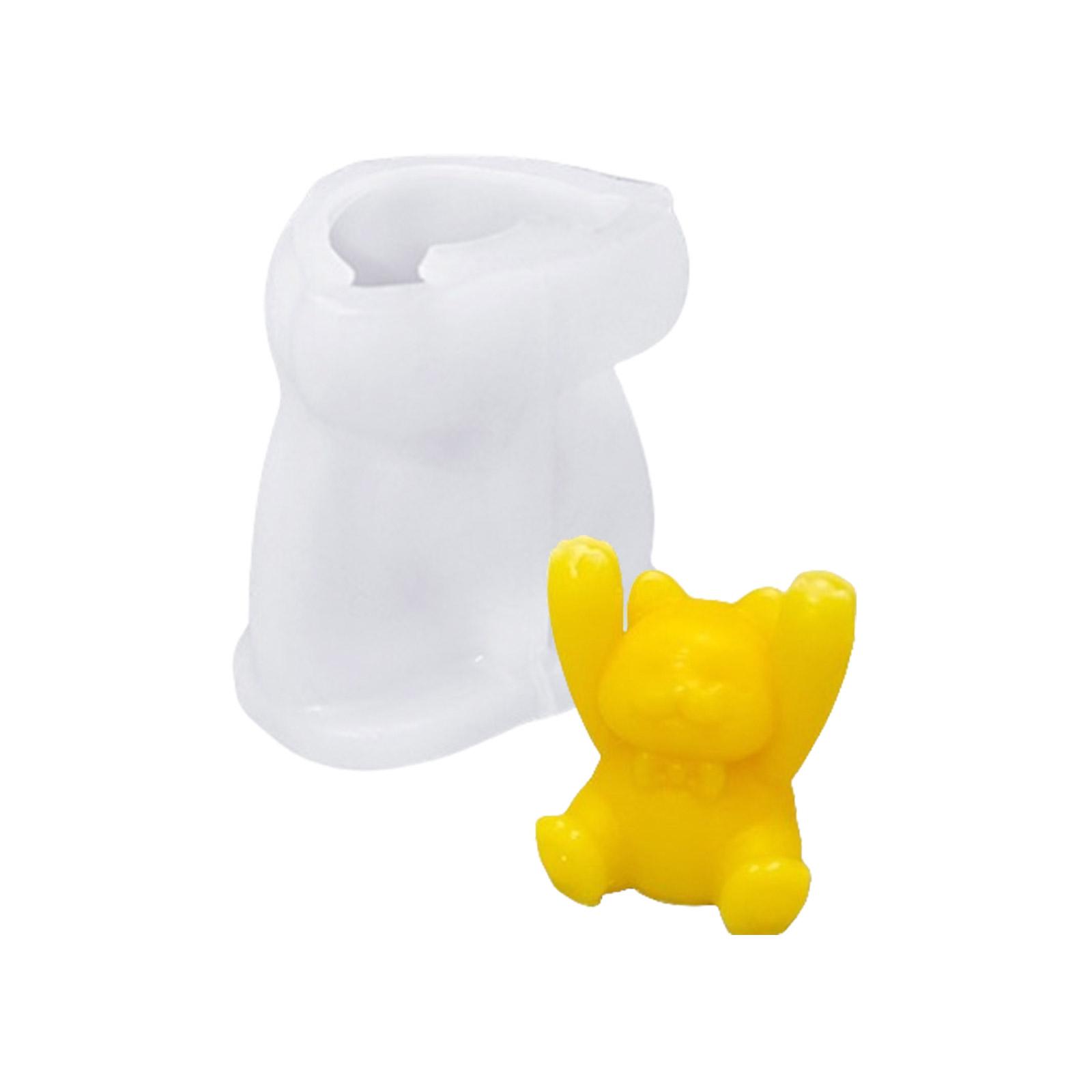 

Hand Raised Animal Message Clip Silicone Mold Versatile Mold for Creating Animal Desk Organizers and Keepsakes 1