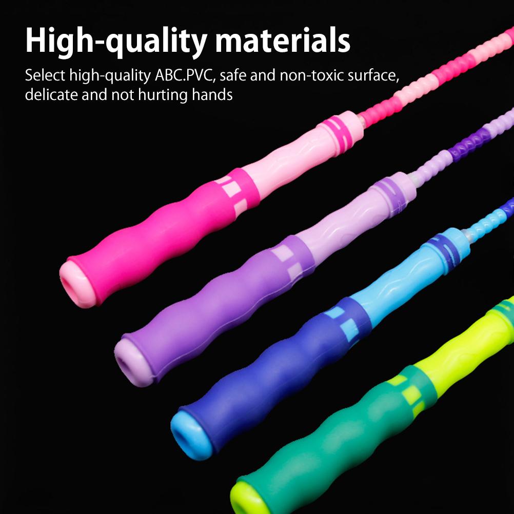 Jump Rope Adjustable Free Segmented Soft Beaded Skipping Rope Fitness Jump Rope for Kids Adults