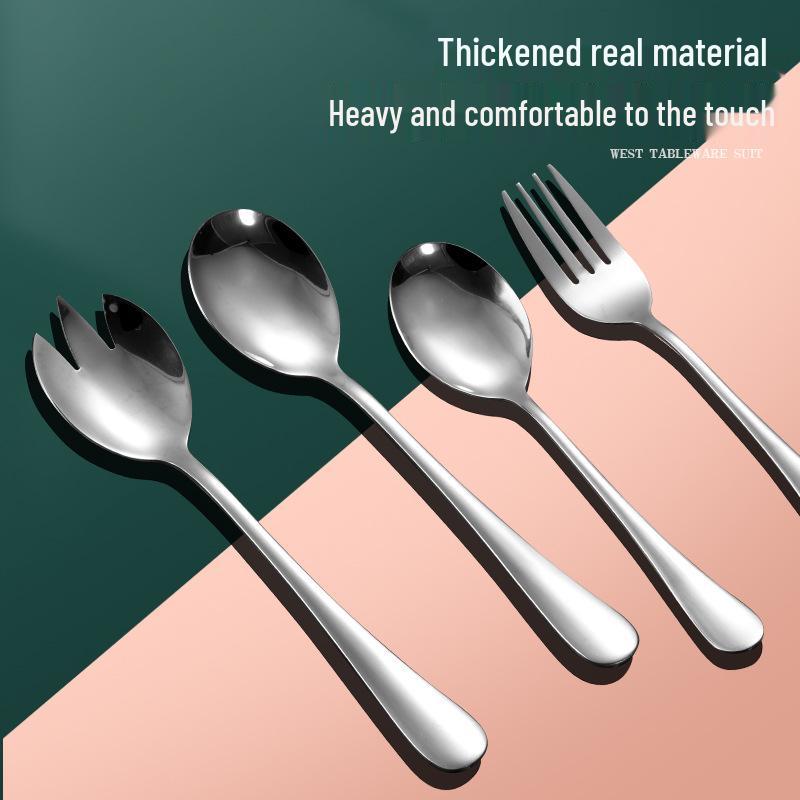 1010 Stainless Steel Western Cutlery Set: Knife, Fork, Spoon, Dessert & Coffee Spoon, Steak Knife.