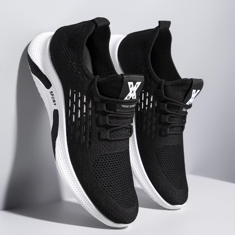 Fashion Men's shoes summer breathable thin mesh sports shoes men's 2025 new versatile white casual shoes