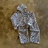 Hooded Sweatshirt Men Women Star Letter Print Loose Fit Casual Streetwear Fall Winter