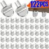 122pcs Shelf Support Pegs L-Shaped Wardrobe Shelf Fixed Brackets Bookcase Wooden Glass Layer Board Furniture Bracket Holder
