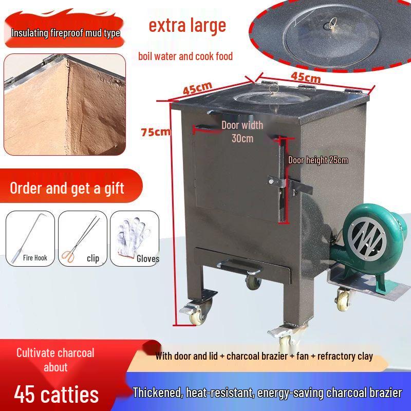 Commercial Charcoal Ignition and Warmer Stove