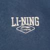 Li Ning Sports Lifestyle Series Casual Retro Letter Print Loose Comfortable Sweatshirt Unisex Sweatshirt Night-Navigation-Blue AWDVC11-8