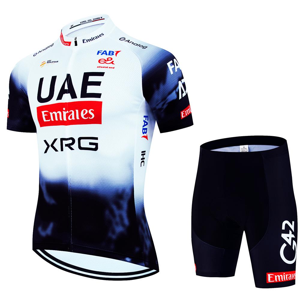 

2025 МТБ Мужская Велосипедная Одежда Спортивный Комплект Летняя Веломайка ОАЭ Экипировка Мужская Блузка Велокомбинезон Костюм Мужская Одежда Мужчина Лазерная Резка Asian size - L