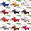 Süßer PU-Leder Tieranhänger Niedlicher Dackel Hund Schlüsselanhänger Anhänger Hängendes Ornament Rucksack Handtasche Charm Geschenk