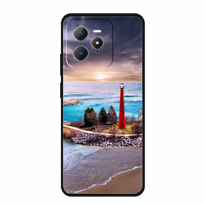 For Realme GT 7 Pro 5G Case Original Soft Silicone TPU Phone Cases Back Cover For Realme GT7 Pro Scenery Shockproof Bumper Etui