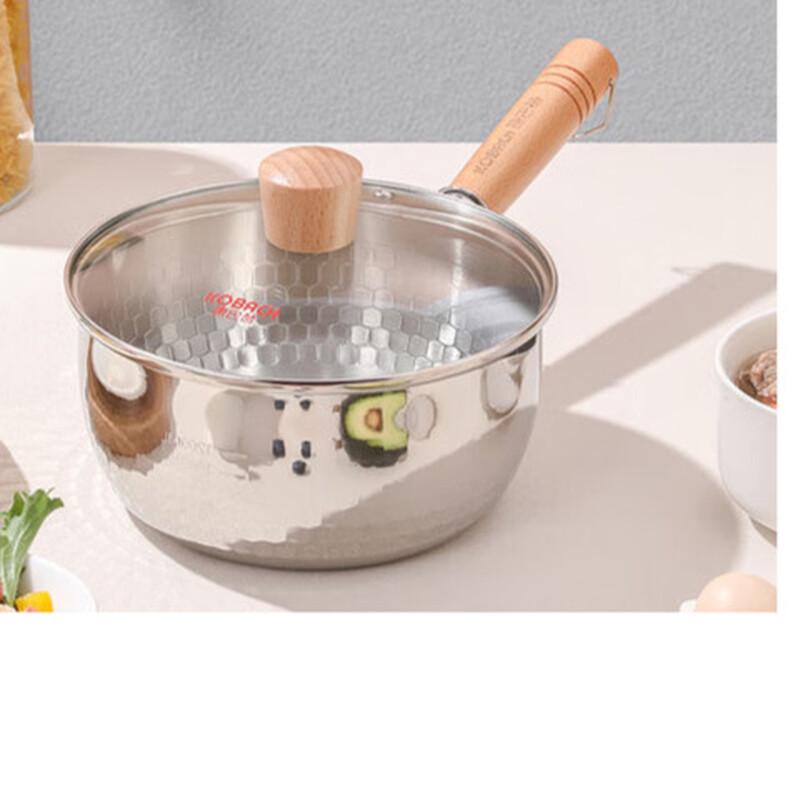 KOBACH 304 Stainless Steel Non-stick Yukihira Pot with Lid
