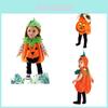 Super süßes Kürbiskostüm-Set für Kinder Perfekt für Halloween-Cosplay!