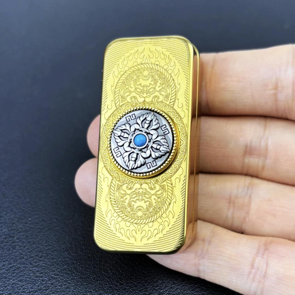 Lion Dance Edc Fidget Slider Spinner Stainless Steel Metal Anti Stress Sensory Adhd Focus Tool Fidgeting Toys