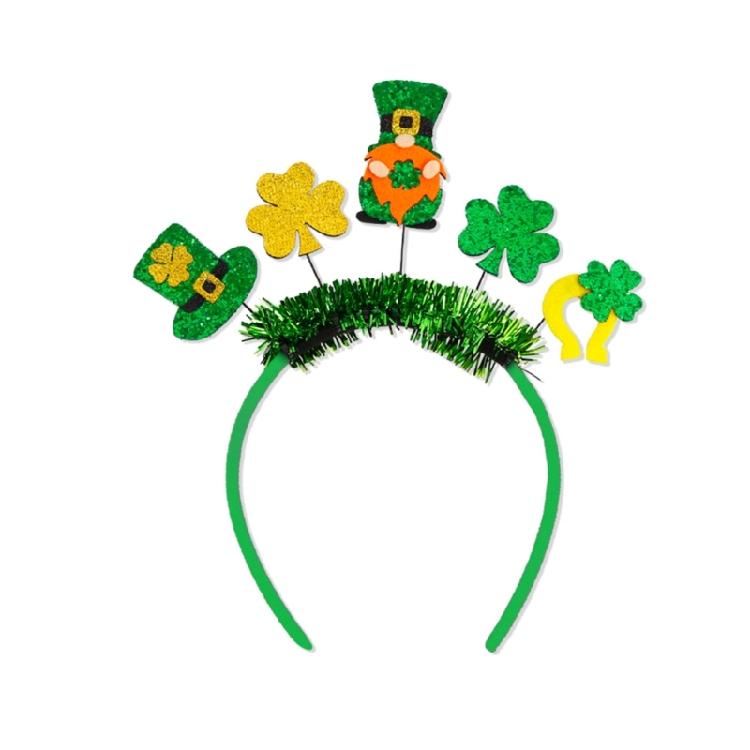 Irish Shamrock Headband Multiple Type Saint Patricks Day Headband for Adult