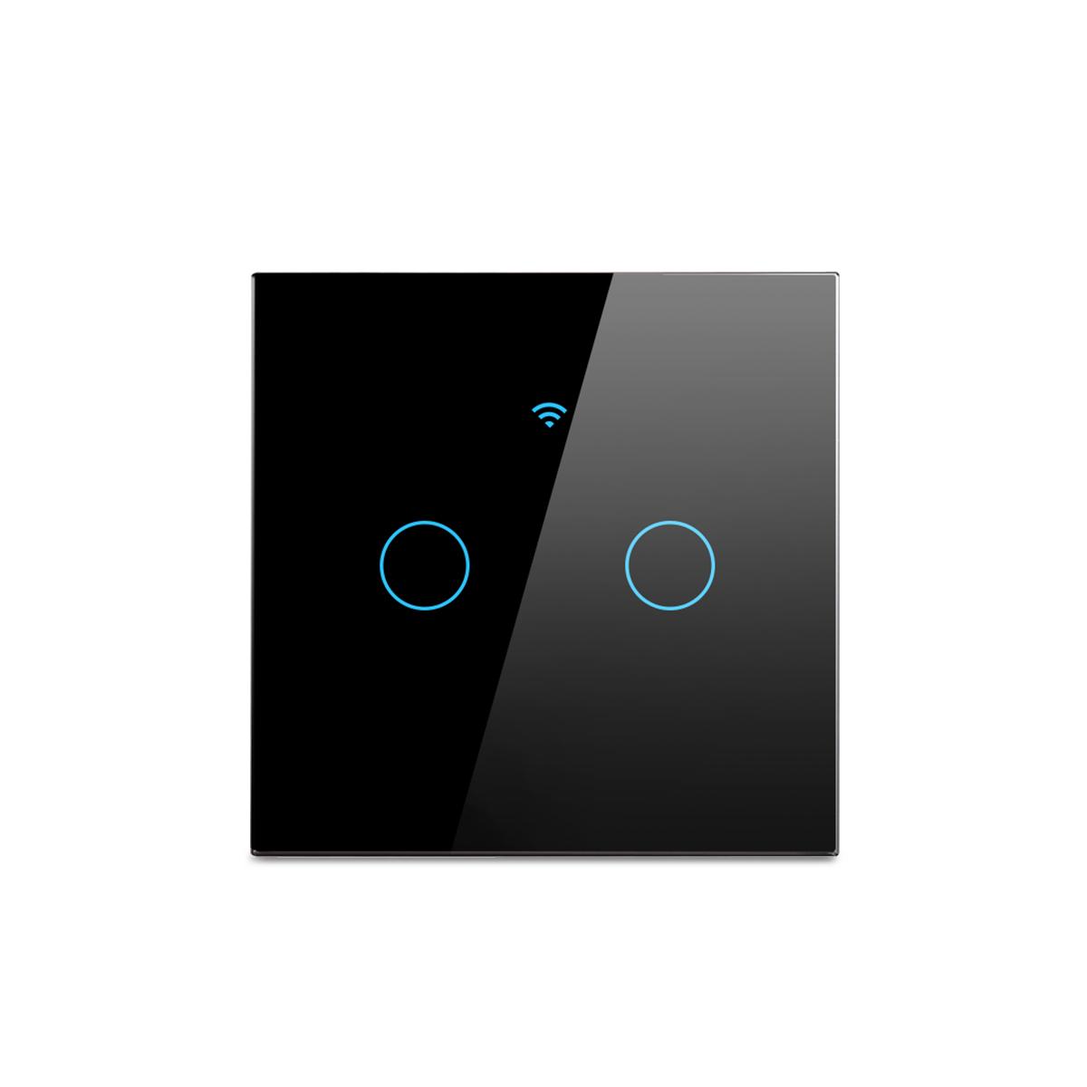 

1 2 3 Gang Apple Homekit App Smart WIFI Светодиодный выключатель Siri Voice Пульт дистанционного управления Беспроводной сенсорный переключатель Работает с Homekit