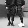 Hongxinjie Men's Slim-Fit Cotton Jogging Pants with Multiple Pockets - Autumn/Winter Sports & Harem Style Youth Leggings