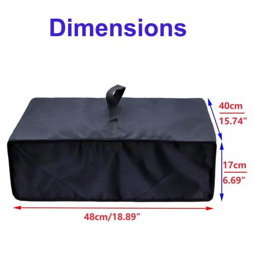Turntable Dust Cover, Waterproof Turntable Dust Cover, Oxford Cloth Wide Fit Protector, Breathable Water-Resistant Material, Easy Slip-On Design, 48.0