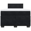 Maison Exclusive - Sommier à lattes de lit avec matelas Noir 120x200 cm Velours