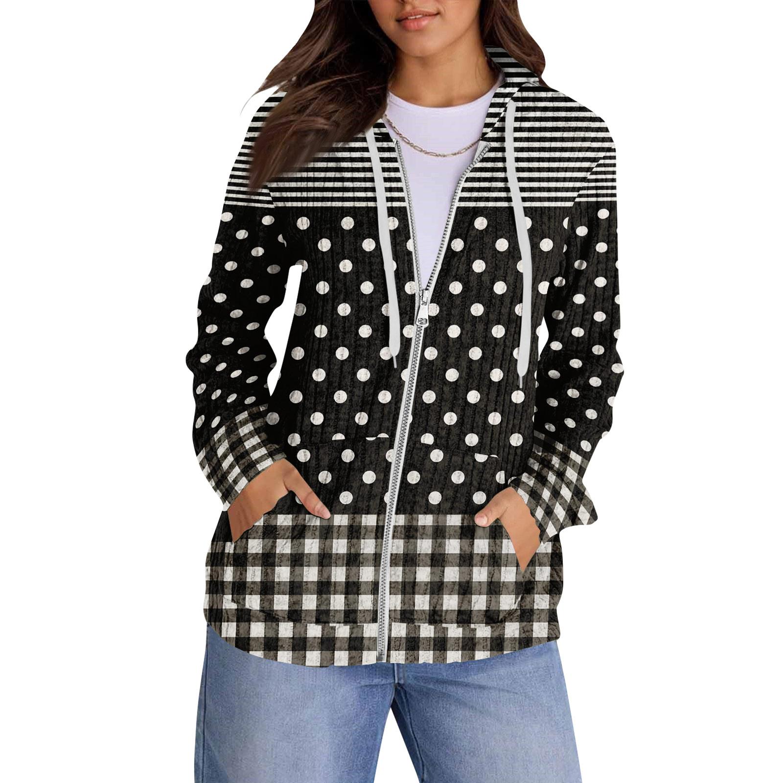 

Толстовки с капюшоном для женщин, модные топы, повседневная осенняя мода, свитшот с длинным рукавом и карманами, легкий пуловер L чёрный